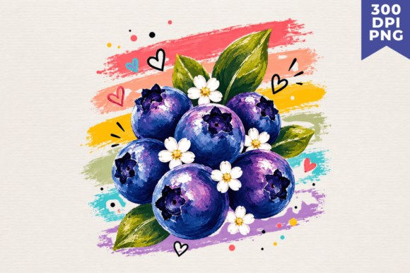 Download Watercolor Blueberry Clipart PNG,Blueber - Blueberry clipart Collection