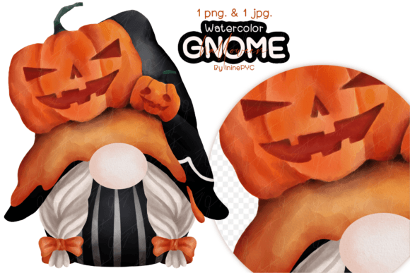 Download HALLOWEEN GNOME Watercolor - Gnome watercolor Collection