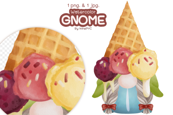 Download SWEETS GNOME Watercolor - Gnome watercolor Collection