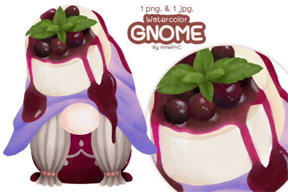 Download SWEETS GNOME Watercolor - Gnome watercolor Collection