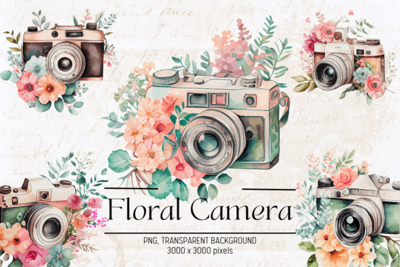 Download Vintage Camera Watercolor Clipart - Premium Resources