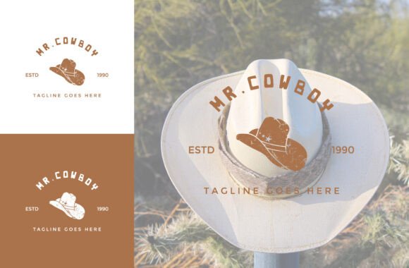 Download Cowboy Hat Vector Vintage Illustration - Premium Bundle