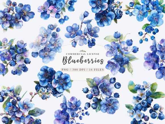 Download Watercolor Blueberry Clipart, Blueberry - Blueberry clipart Collection