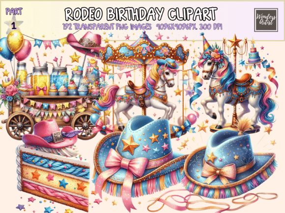 Download Rodeo Birthday Clipart - Premium Bundle