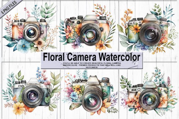 Download Floral Camera Watercolor - Camera watercolor Collection