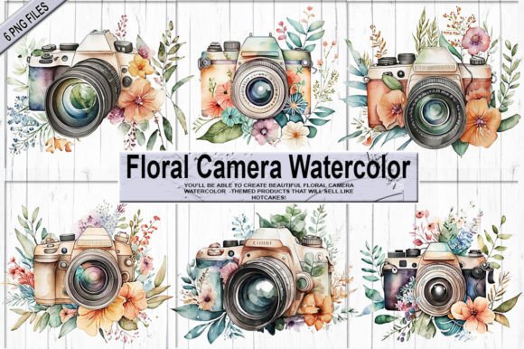Download Floral Camera Watercolor - Premium Resources