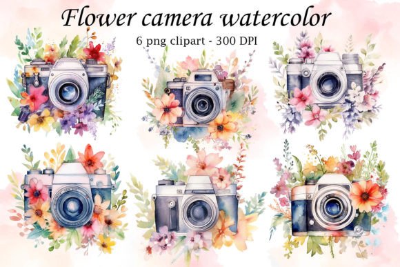 Download Flower Camera Watercolor - Camera watercolor Collection