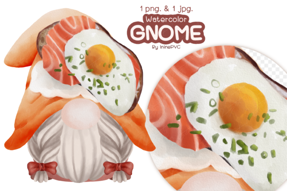Download SWEETS GNOME Watercolor - Gnome watercolor Collection