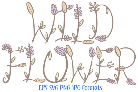 Download Wildflower PNG Font Floral Flowers SVG - Flowers Collection