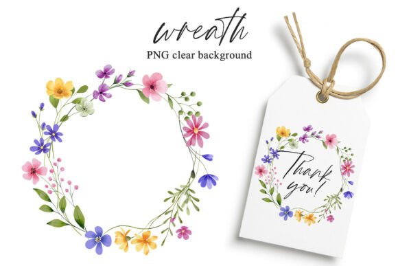 Download Wreath Wild Flowers, Frame, Hand Drawing - Flowers Collection