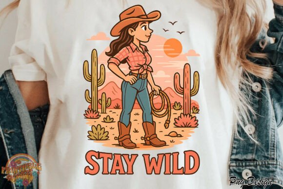 Download Cowgirl Stay Wild Western Png - Wild western png Collection