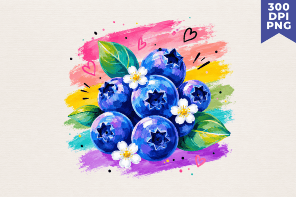 Download Watercolor Blueberry Clipart PNG,Blueber - Blueberry clipart Collection